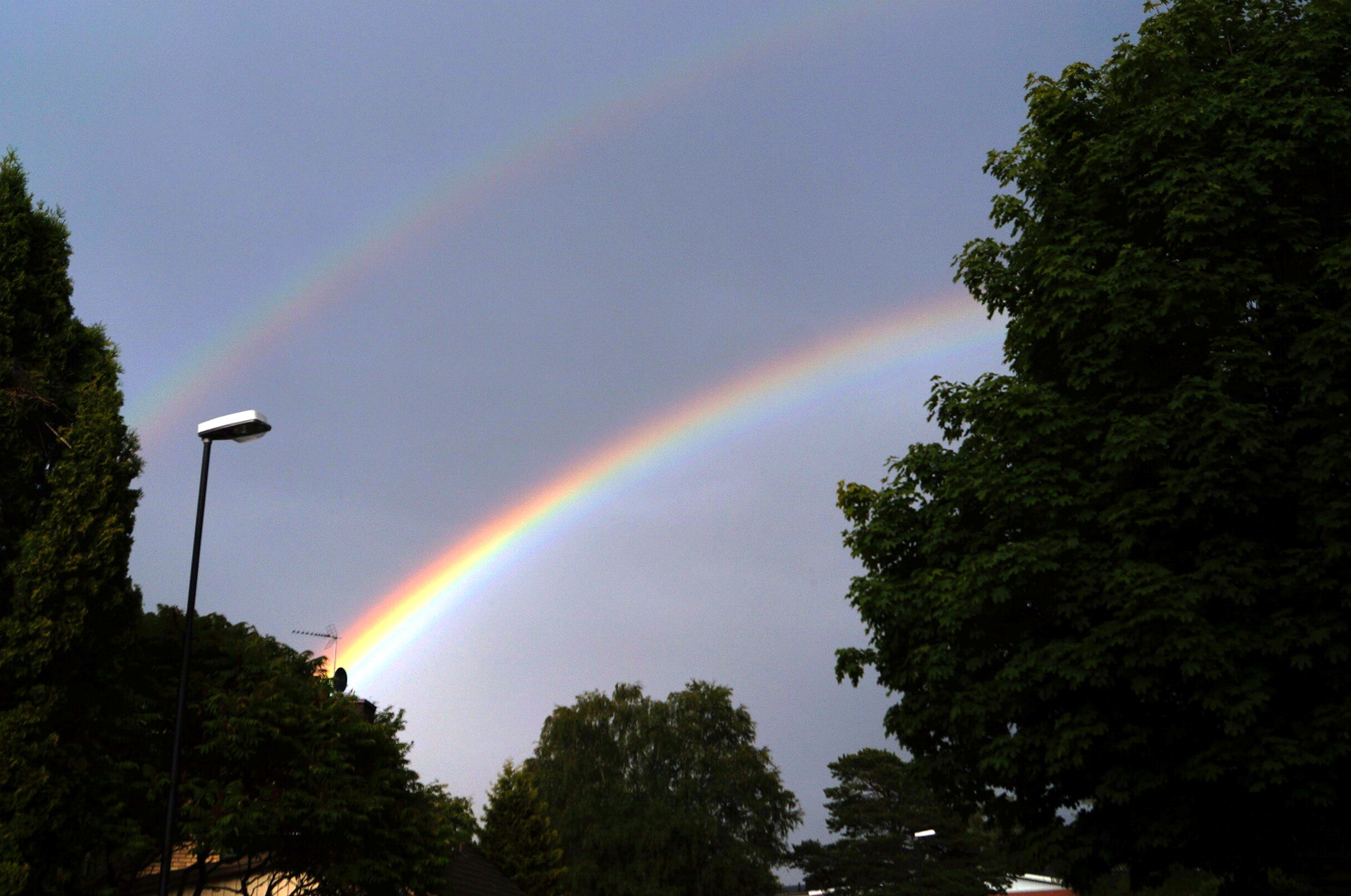 Dubbel regnbåge. Foto Anneli Uusitalo, Vackert.Nu